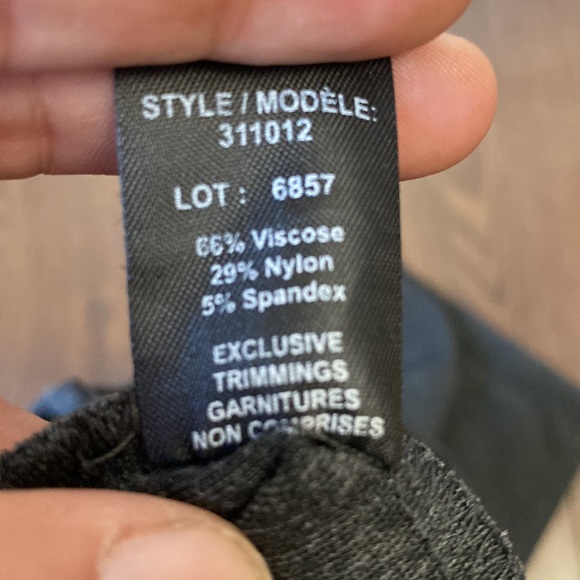 Blossom Women’s Small Grey Straight Leg Pant with Faux Front Zippered Pockets - Picture 6 of 6